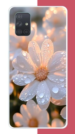 Samsung Galaxy A71 Uyumlu Sabah Çiyi Baskılı Silikon Kılıf