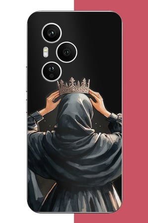 Honor 400 PRO Uyumlu Taç Baskılı Silikon Kılıf