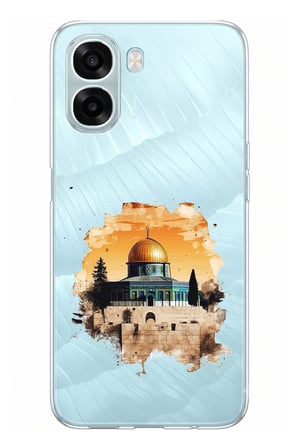Oppo A6T - A6X Uyumlu Mescid-i Aksa Tasarımlı Baskılı Silikon Kılıf