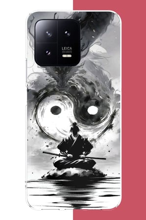 Xiaomi Mi 13 Uyumlu samuray Baskılı Silikon Kılıf