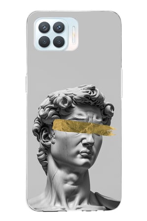OPPO Reno 4 Lite Uyumlu Modern Hellenistik Davut Baskılı Silikon Kılıf