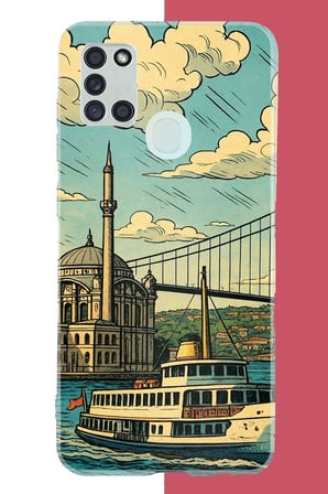 Samsung Galaxy A21S Uyumlu İstanbul Baskılı Silikon Kılıf
