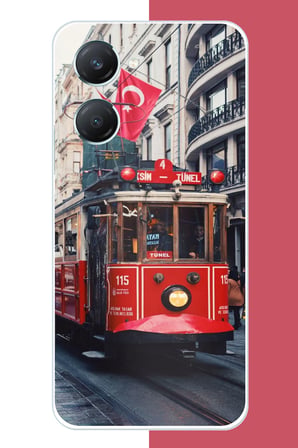 Vivo Y18 Uyumlu Taksim1 Baskılı Silikon Kılıf