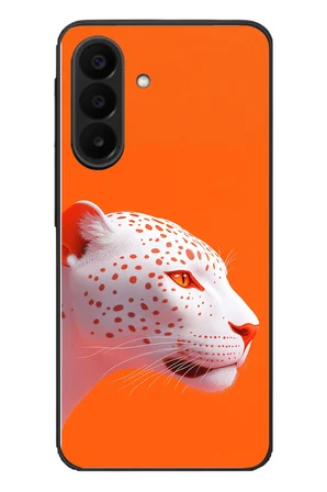 Samsung Galaxy A27 Uyumlu Turuncu Kaplan Baskılı Silikon Kılıf