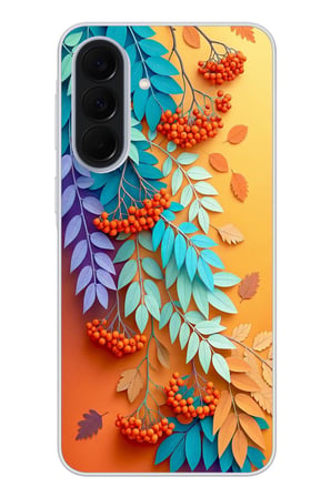 Samsung Galaxy A37 Uyumlu Pastoral Çicekler Baskılı Silikon Kılıf