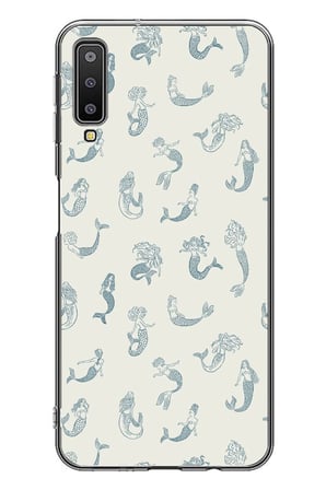 Samsung Galaxy A7 2018 Uyumlu Deniz Kızları Baskılı Silikon Kılıf