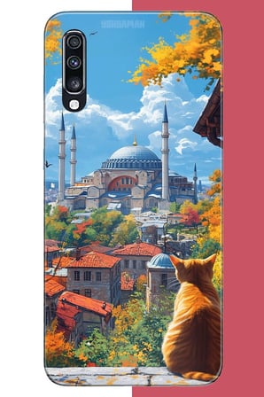 Samsung Galaxy A70 Uyumlu Ayasofya1 Baskılı Silikon Kılıf