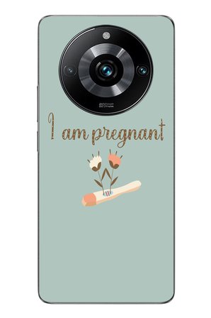 Realme 11 Pro Uyumlu I'm Pregnant Baskılı Silikon Kılıf