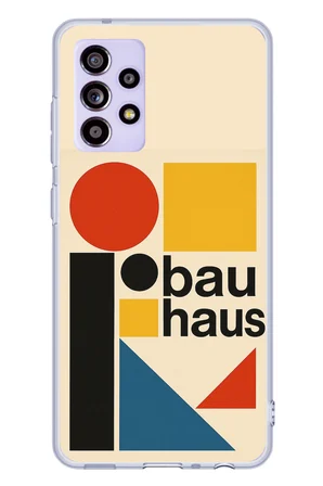 Samsung Galaxy A52-A52S Uyumlu Bauhaus Akımı Baskılı Silikon Kılıf