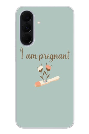 Samsung Galaxy A37 Uyumlu I'm Pregnant Baskılı Silikon Kılıf