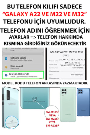 Samsung Galaxy A22-M22-M32 Uyumlu Atatürk Minnet Baskılı Silikon Kılıf