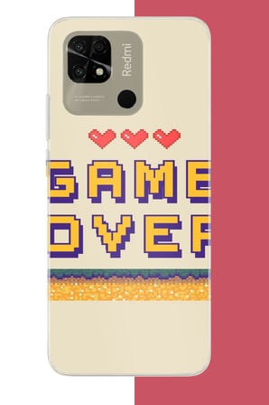 Redmi 10C - POCO C40 Uyumlu game over Baskılı Silikon Kılıf