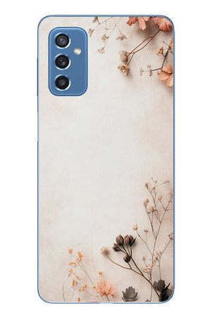 Samsung Galaxy M52 Uyumlu Kuru Dallar Baskılı Silikon Kılıf