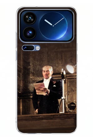 Xiaomi 17 Pro Max Uyumlu Atatürk İlk Meclis Konuşması Baskılı Silikon Kılıf