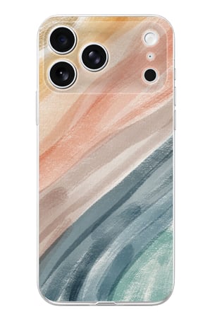 İphone 17 PRO Uyumlu Modern Renk Paleti Baskılı Silikon Kılıf