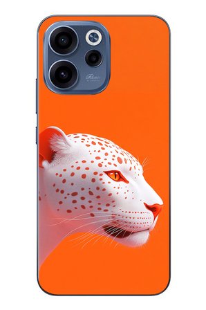 Oppo Reno 15F Uyumlu Turuncu Kaplan Baskılı Silikon Kılıf