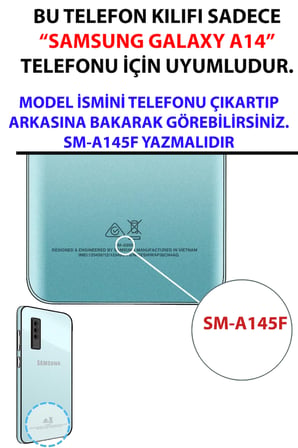 Samsung Galaxy A14 Uyumlu Limon Dilimleri ve Papatya Desenli Baskılı Silikon Kılıf