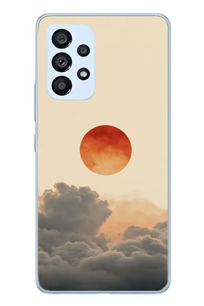 Samsung Galaxy A53 Uyumlu Bulut ve Güneş Baskılı Silikon Kılıf