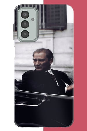 Samsung Galaxy M13-M23 Uyumlu atatürk makam arabasında Baskılı Silikon Kılıf