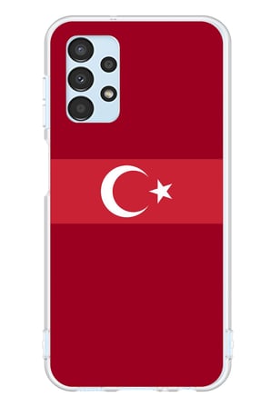 Samsung Galaxy A13 Uyumlu Türk Milli Takım Kırmızı Forma Baskılı Silikon Kılıf
