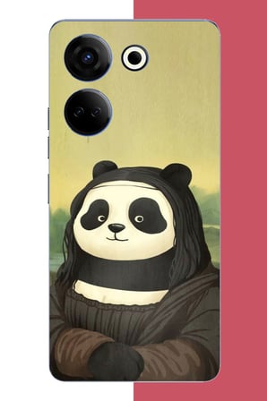 Tecno Camon 20-20 PRO Uyumlu kawaii monapanda Baskılı Silikon Kılıf