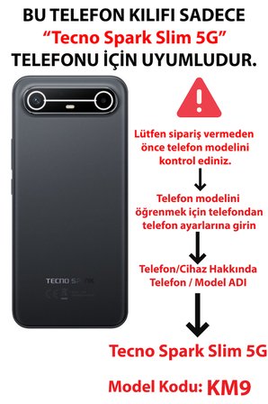 Tecno Spark Slim 5G Uyumlu Renkli Çiçek Bahçesi Baskılı Silikon Kılıf