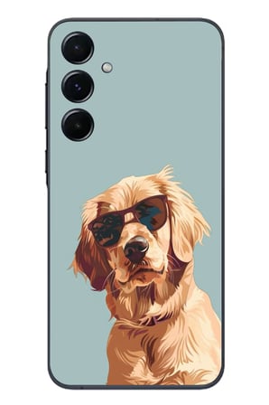 Samsung Galaxy A55 Uyumlu Karizmatik Köpek Baskılı Silikon Kılıf