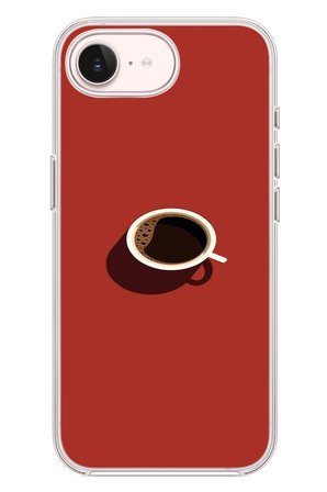 İphone 17e Uyumlu Sade Kahve Kupası Baskılı Silikon Kılıf