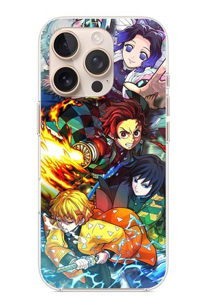 iPhone 16 PRO MAX Uyumlu Demon Slayer Efsanesi:İblis Avcıları Baskılı Silikon Kılıf