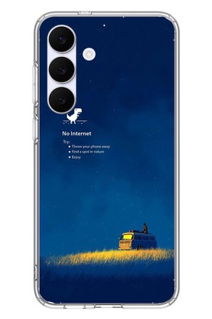 Samsung Galaxy S25 FE Uyumlu İnternet Yok Baskılı Silikon Kılıf