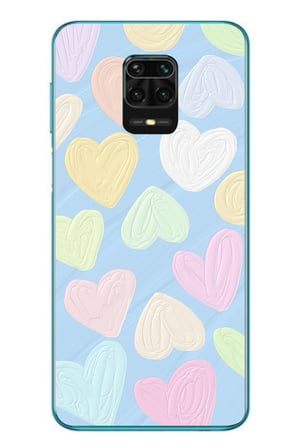 Redmi Note 9s Uyumlu Kalpler Baskılı Silikon Kılıf