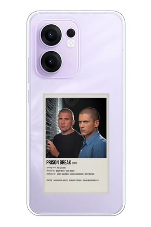 OPPO Reno 13F Uyumlu Prison Break Tasarımlı Baskılı Silikon Kılıf