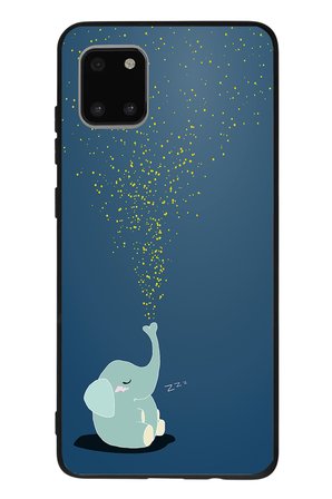 Samsung Galaxy Note 10 Lite Uyumlu Uyuyan Fil Baskılı Silikon Kılıf