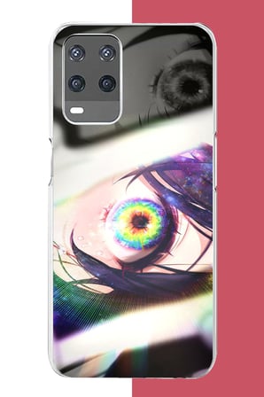 OPPO A54 Uyumlu anime göz Baskılı Silikon Kılıf