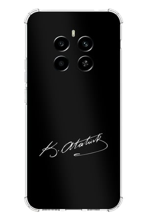 Realme 12 4G-12 Plus Uyumlu Atanın İzi İmza Baskılı Silikon Kılıf