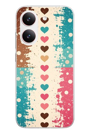 Poco X8 Pro
 Uyumlu Kalp Karışımı Baskılı Silikon Kılıf