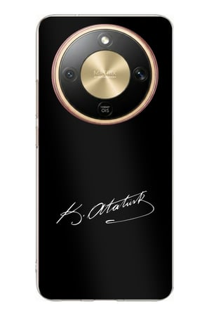 Honor Magic 8 Lite Uyumlu Atanın İzi İmza Baskılı Silikon Kılıf