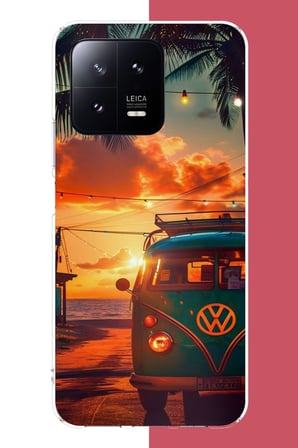 Xiaomi Mi 13 Uyumlu vw güneş batımı.jpeg Baskılı Silikon Kılıf