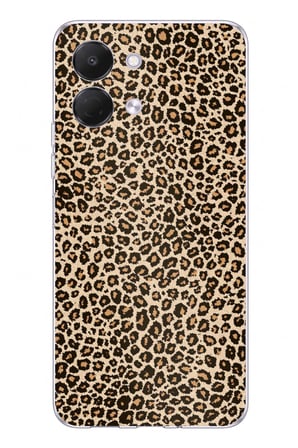 Tecno Spark GO 3 Uyumlu Leopar Tasarımlı Baskılı Silikon Kılıf
