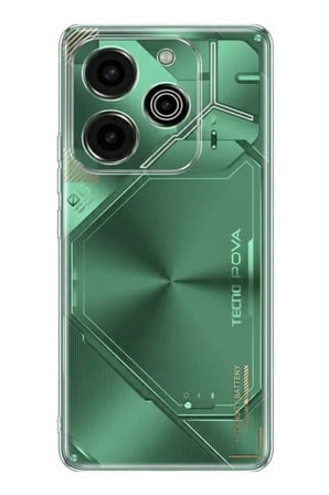 Tecno Pova 6 Pro Uyumlu Şeffaf Silikon Kılıf