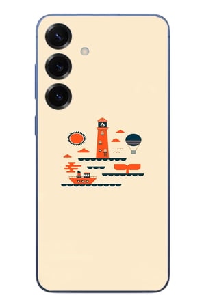 Samsung Galaxy S25 Plus Uyumlu Sade Tatil Baskılı Silikon Kılıf