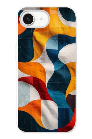 İphone 16e Uyumlu Modern Desenler Baskılı Silikon Kılıf