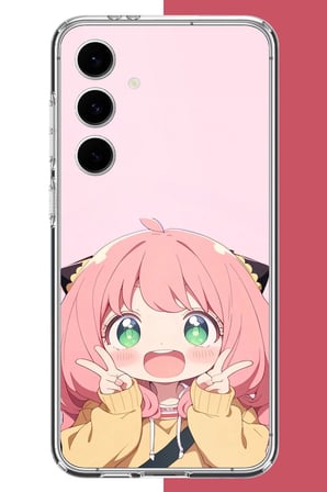 Samsung Galaxy S24 FE Uyumlu kawaii küçük kız2 Baskılı Silikon Kılıf