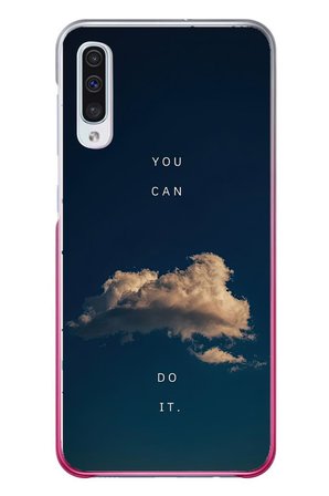 Samsung Galaxy A50 Uyumlu You Can Do İt Baskılı Silikon Kılıf