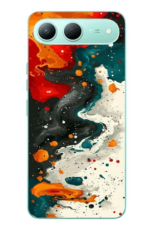 Tecno Spark 40 5G Uyumlu Boya Karışımı Baskılı Silikon Kılıf