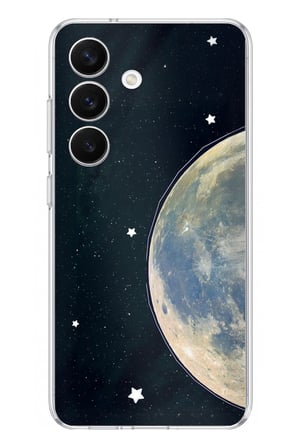 Samsung Galaxy S26 Uyumlu Minimalist Galaksi Yıldızlı Gece Baskılı Silikon Kılıf