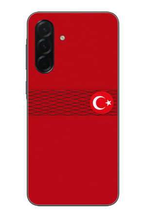Samsung Galaxy A36 Uyumlu Türk Milli Takım Izgara Desenli Forma Baskılı Silikon Kılıf