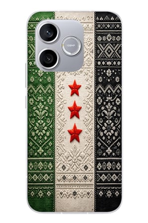 Honor 600 Lite Uyumlu Suriye Bayrağı Dokuma Baskılı Silikon Kılıf