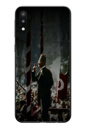Samsung Galaxy M31 Uyumlu Atatürk Hitap Ediyor Baskılı Silikon Kılıf