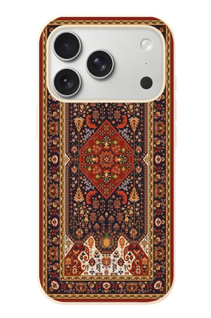 İphone 17 Pro Uyumlu Anadolu Motif Halısı Baskılı Silikon Kılıf